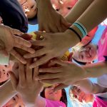 arty netball shot of 3rd and 4th class